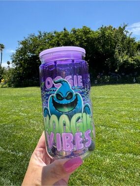 Oggie Boogie Vibes snow globe drip tumbler 16oz